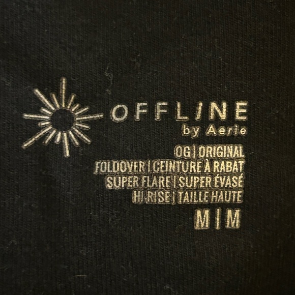 Aerie Black Flared Leggings - Picture 5 of 5